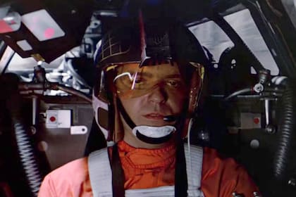 El actor, en el papel de Gold Leader, en una escena de Star Wars