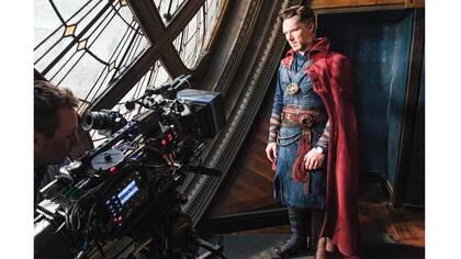 El actor en pleno rodaje de Doctor Strange, film que se estrenará este jueves y marca su debut en el universo Marvel