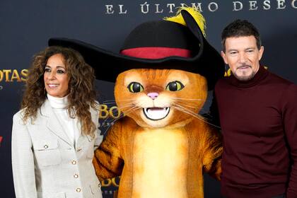 El actor español Antonio Banderas puso su voz en el film El gato con botas