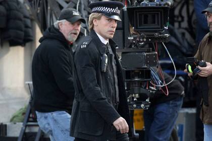 El actor español grabando escenas en Londres