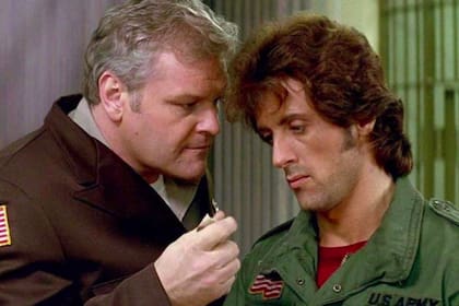 Brian Dennehy y Sylvester Stallone en Rambo