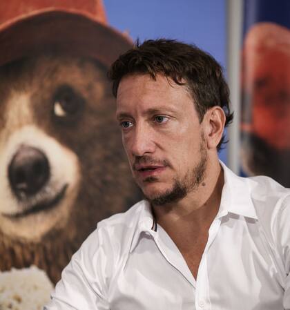 El actor en la presentación de la película Paddington 2, la superproducción donde trabaja Hugh Grant