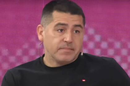 El actual vicepresidente de Boca Juniors, Juan Román Riquelme, durante su paso por C5N