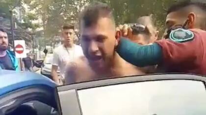 El acusado, poco después de su detención