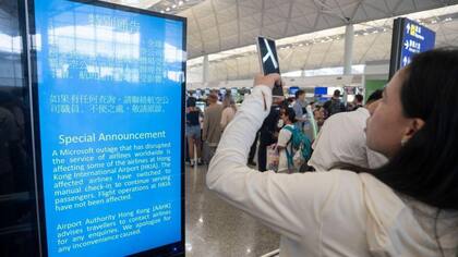 El aeropuerto de Hong Kong sí vio sus servicios afectados por el apagón