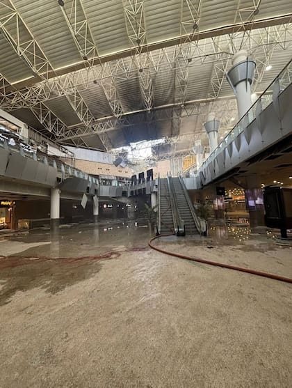 El Aeropuerto Internacional de Kuwait tras el ataque. Fuente: X