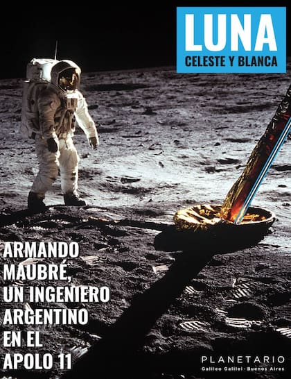 El afiche presentación del homenaje al ingeniero Armando Maubré en el Planetario de Buenos Aires