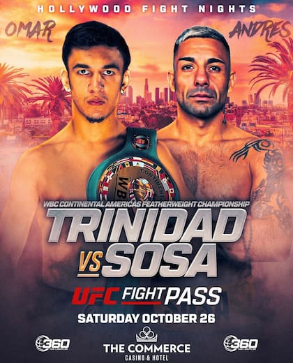 El afiche promocional de la pelea de Maquinita Sosa para este sábado