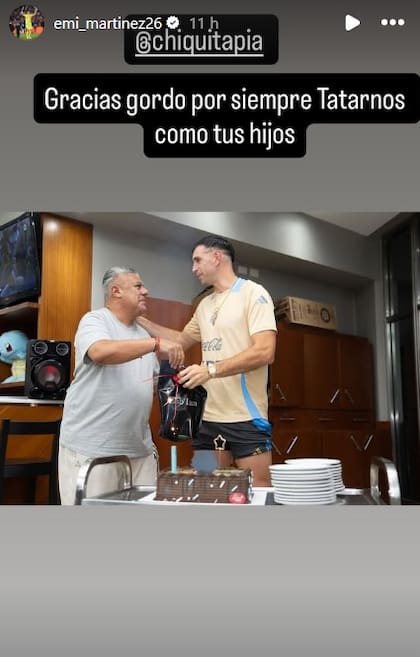 El agradecimiento de Dibu Martínez a Chiqui Tapia