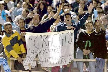 El agradecimiento en octubre de 2005