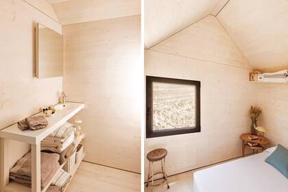 El agua y la electricidad se pueden conectar in situ pero también hay opciones autosuficientes.