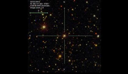 El agujero negro está a 1500 años luz de la Tierra.