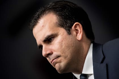 El ahora exgobernador Ricardo Rosselló