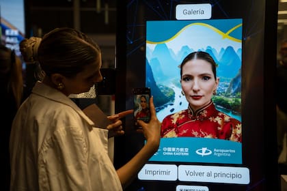 El AI Photo Opportunity fue una de las atracciones de la noche.