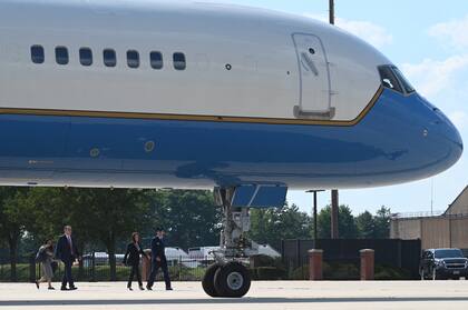 El Air Force Two at Andrews Air Force tuvo que volver a base, en Maryland, tras "problemas técnicos"