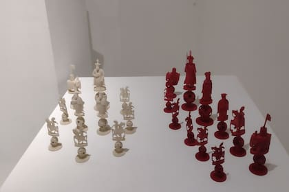 El ajedrez de marfil con el que jugaba Rosas