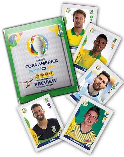 El álbum contiene figuritas de los jugadores de las 10 selecciones