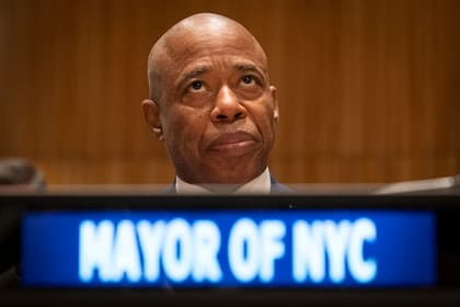 El alcalde de la ciudad de Nueva York Eric Adams (AP foto/John Minchillo)