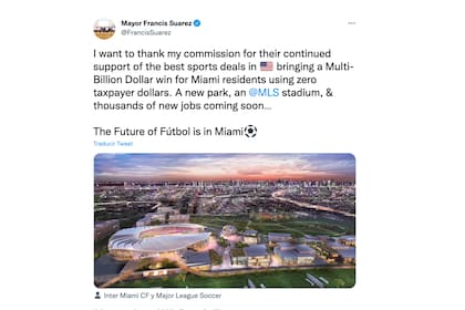 El alcalde de Miami mostró cómo sería el nuevo complejo tras la votación de la Comisión