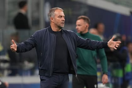 El alemán Hansi Flick, entrenador de Barcelona, de España