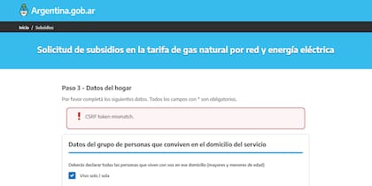 El alerta que frena la inscripción al formulario RASE en Mi Argentina