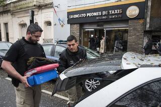 Allanaron la sede de los taxistas e investigan la vida de lujo de su jefe
