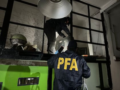 El allanamiento en la casa situada en Luzuriaga al 1700, en Barracas