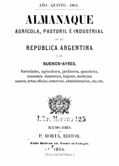 El Almanaque que publicaba Paul Morta fue un clásico de la década de 1860.