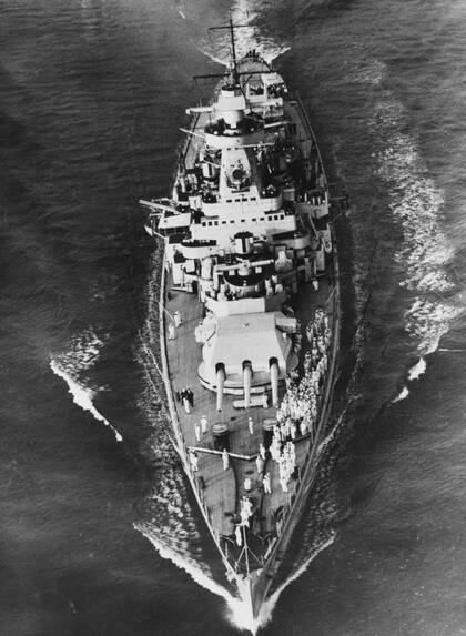 El Almirante Graf Spee era un nuevo tipo de embarcación, la cual se propulsaba con motor diésel, lo cual le daba mayor alcance. Foto: Getty Images