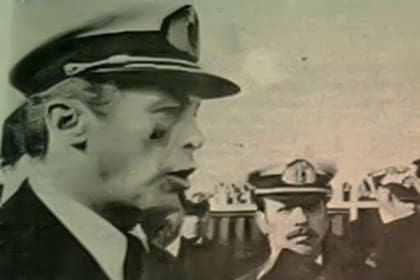 El almirante Ramón Arosa, jefe de la Armada durante el gobierno de Alfonsín