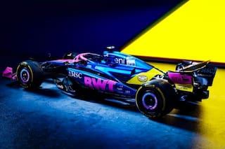 El nuevo diseño del Alpine de Colapinto que se presentó en un spot cinematográfico con Neymar