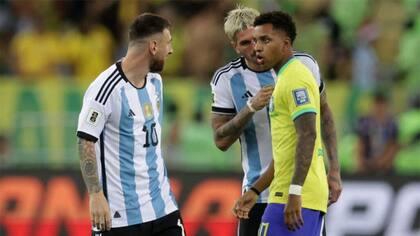 El altercado entre Messi y Rodrygo que quedó registrado ante las cámaras