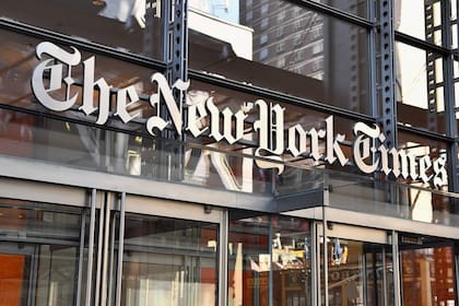 Fachada del New York Times.