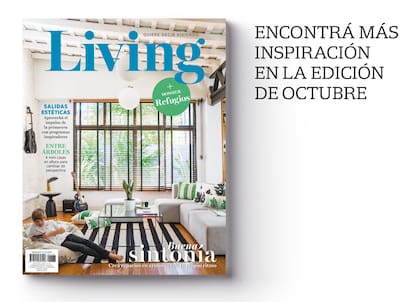 El amoblamiento del baño sigue la línea del dormitorio.