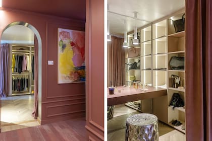 El amor por la moda que Pía tiene desde siempre quedó evidenciado en un vestidor de ensueño dentro del mismo espacio