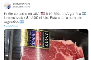 Comparó cuánto cuesta la carne en Estados Unidos y la Argentina y abrió un increíble debate