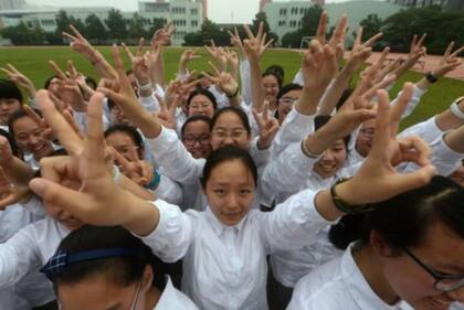 El "gaokao" puede definir la vida de los estudiantes. (Yangzhou, China, 2019).