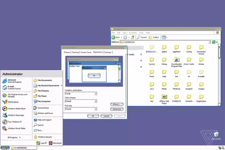 Windows XP revela en su código fuente un tema similar a la interfaz de ...