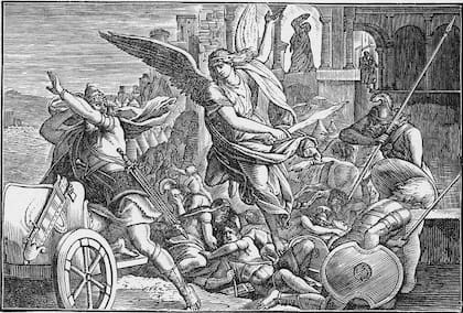 El ángel Malak descendió de los cielos y venció al ejército asirio en una noche