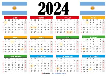 El año 2024 es bisiesto, por lo que se le suma un día en febrero