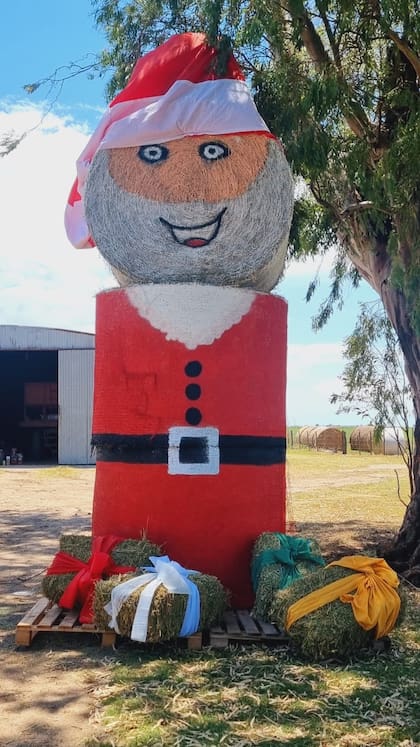 El año pasado la familia hizo un Papá Noel
