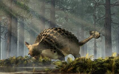 El anquilosaurio fue un herbívoro ornitisquio de la era Cretácica