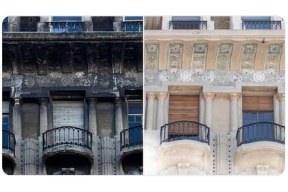 El antes y después de los balcones