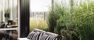 Una terraza expuesta al viento, al sol y a las miradas se convirtió en un íntimo oasis urbano