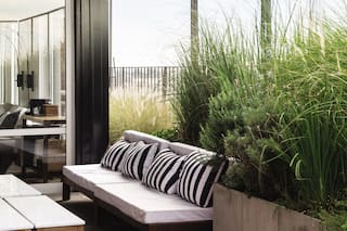 Una terraza expuesta al viento, al sol y a las miradas se convirtió en un íntimo oasis urbano