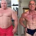 El impactante cambio del "abuelo fisicoculturista": bajó 80 kilos y tiene un millón de seguidores en Instagram