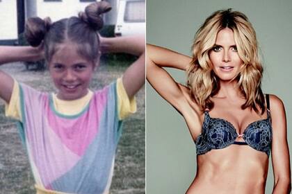 El antes y el después de Heidi Klum