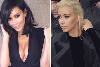 El antes y el después de Kim Kardashian. ¿Cómo la prefieren morocha o rubia?