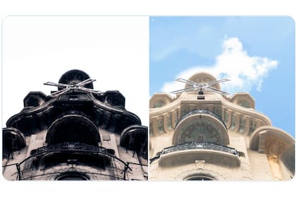 El antes y el después de las aspas