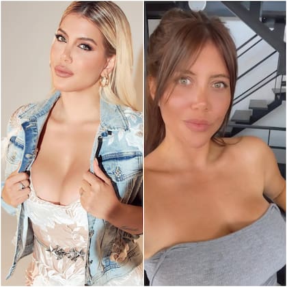 El antes y el después de Wanda Nara con su nuevo color de pelo